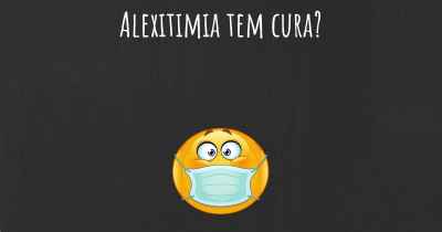 Alexitimia tem cura?