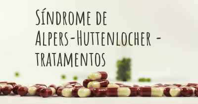 Síndrome de Alpers-Huttenlocher - tratamentos