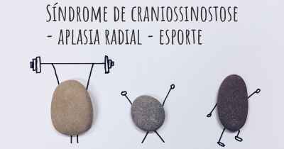 Síndrome de craniossinostose - aplasia radial - esporte