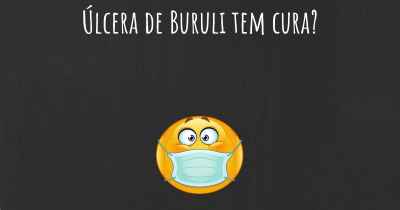 Úlcera de Buruli tem cura?