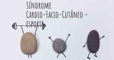 Síndrome Cardio-Facio-Cutâneo - esporte