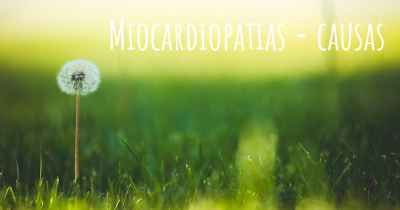 Miocardiopatias - causas