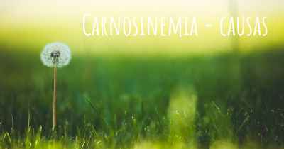 Carnosinemia - causas