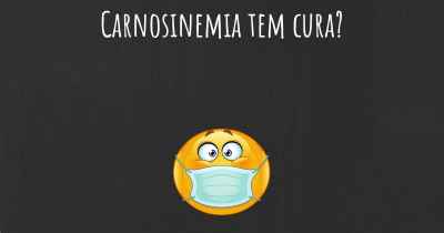 Carnosinemia tem cura?