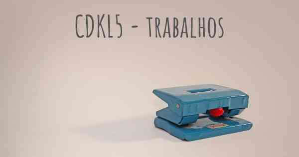 CDKL5 - trabalhos