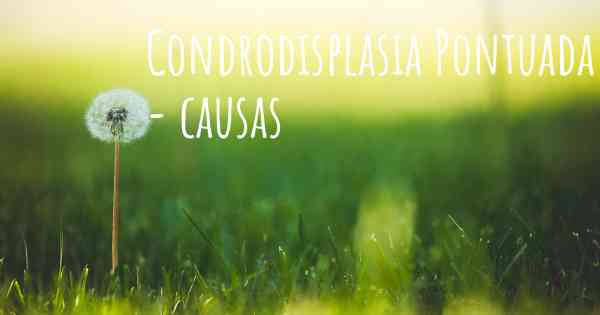 Condrodisplasia Pontuada - causas