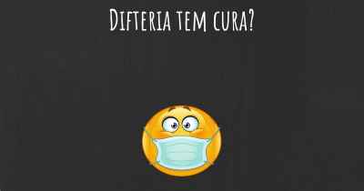 Difteria tem cura?