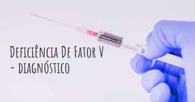 Deficiência De Fator V - diagnóstico