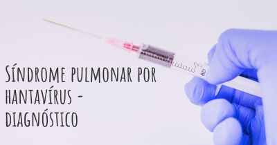 Síndrome pulmonar por hantavírus - diagnóstico