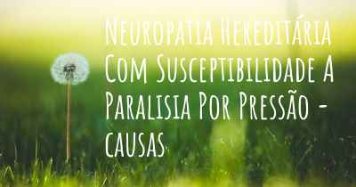 Neuropatia Hereditária Com Susceptibilidade A Paralisia Por Pressão - causas