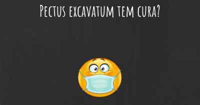 Pectus excavatum tem cura?