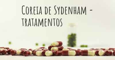 Coreia de Sydenham - tratamentos