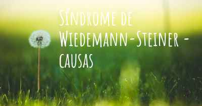 Síndrome de Wiedemann-Steiner - causas