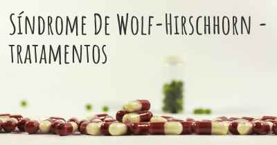 Síndrome De Wolf-Hirschhorn - tratamentos