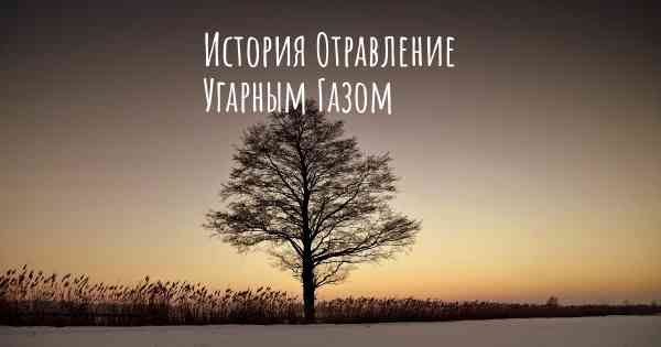 История Отравление Угарным Газом