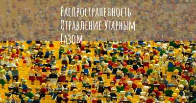 Распространенность Отравление Угарным Газом