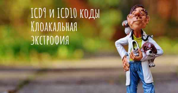 ICD9 и ICD10 коды Клоакальная экстрофия