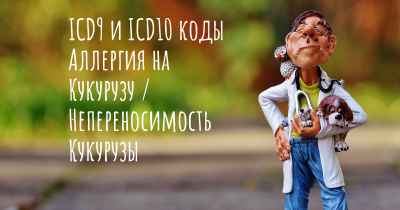 ICD9 и ICD10 коды Аллергия на Кукурузу / Непереносимость Кукурузы
