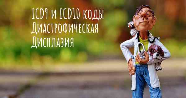 ICD9 и ICD10 коды Диастрофическая Дисплазия