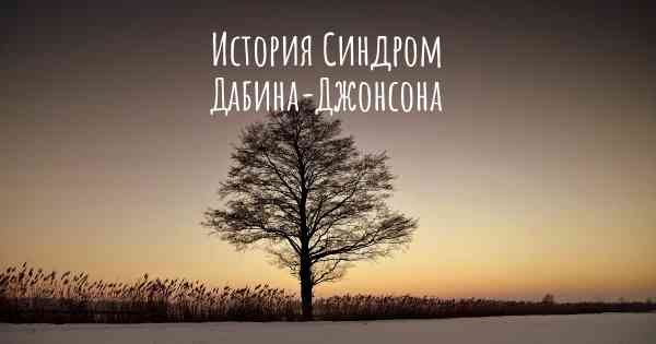 История Синдром Дабина-Джонсона