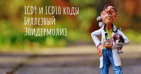 ICD9 и ICD10 коды Буллезный Эпидермолиз