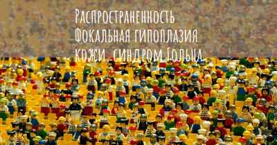 Распространенность Фокальная гипоплазия кожи, синдром Гольца