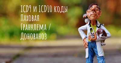 ICD9 и ICD10 коды Паховая Гранулема / Донованоз