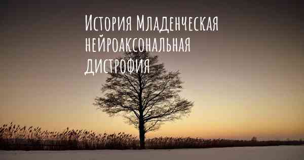 История Младенческая нейроаксональная дистрофия