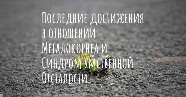 Последние достижения в отношении Мегалокорнеа и Синдром Умственной Отсталости