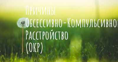 Причины Обсессивно-Компульсивное Расстройство (ОКР)