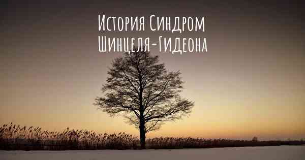 История Синдром Шинцеля-Гидеона