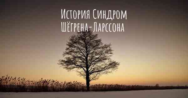 История Синдром Шёгрена-Ларссона