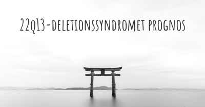 22q13-deletionssyndromet prognos