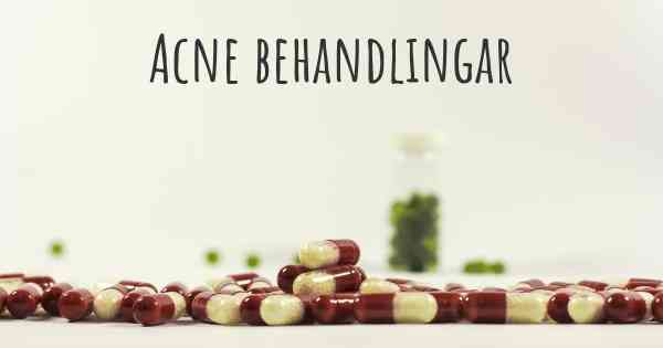 Acne behandlingar