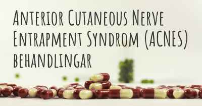 Anterior Cutaneous Nerve Entrapment Syndrom (ACNES) behandlingar