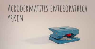 Acrodermatitis enteropathica yrken