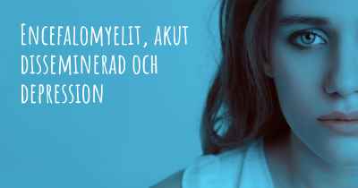 Encefalomyelit, akut disseminerad och depression