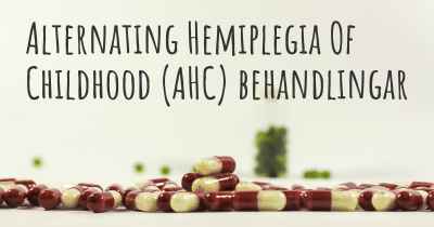 Alternating Hemiplegia Of Childhood (AHC) behandlingar