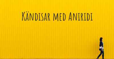 Kändisar med Aniridi