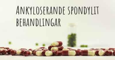 Ankyloserande spondylit behandlingar