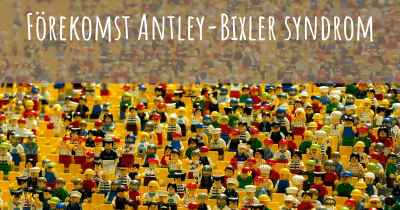 Förekomst Antley-Bixler syndrom