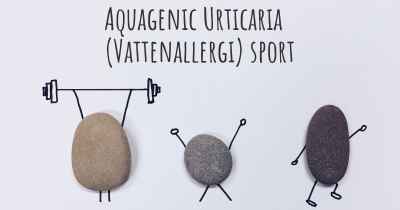 Aquagenic Urticaria (Vattenallergi) sport