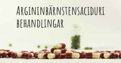 Argininbärnstensaciduri behandlingar