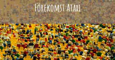 Förekomst Ataxi