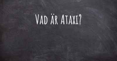 Vad är Ataxi?