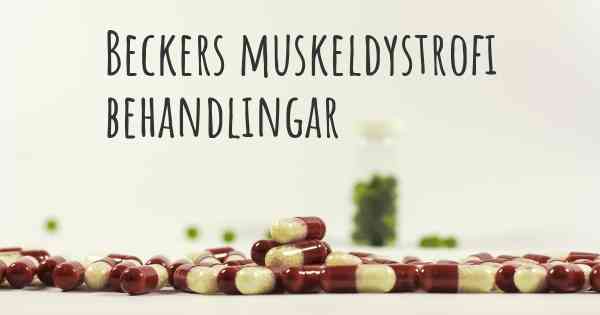 Beckers muskeldystrofi behandlingar