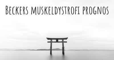 Beckers muskeldystrofi prognos