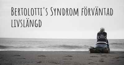 Bertolotti's Syndrom förväntad livslängd