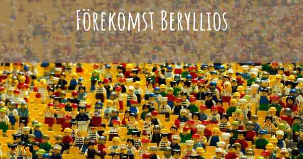 Förekomst Beryllios