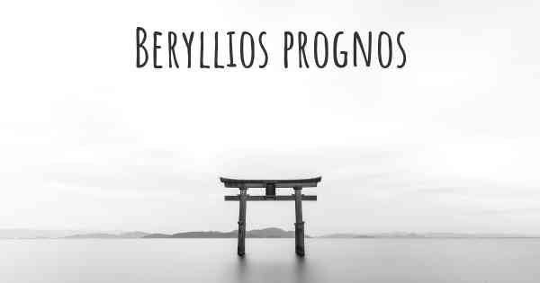 Beryllios prognos